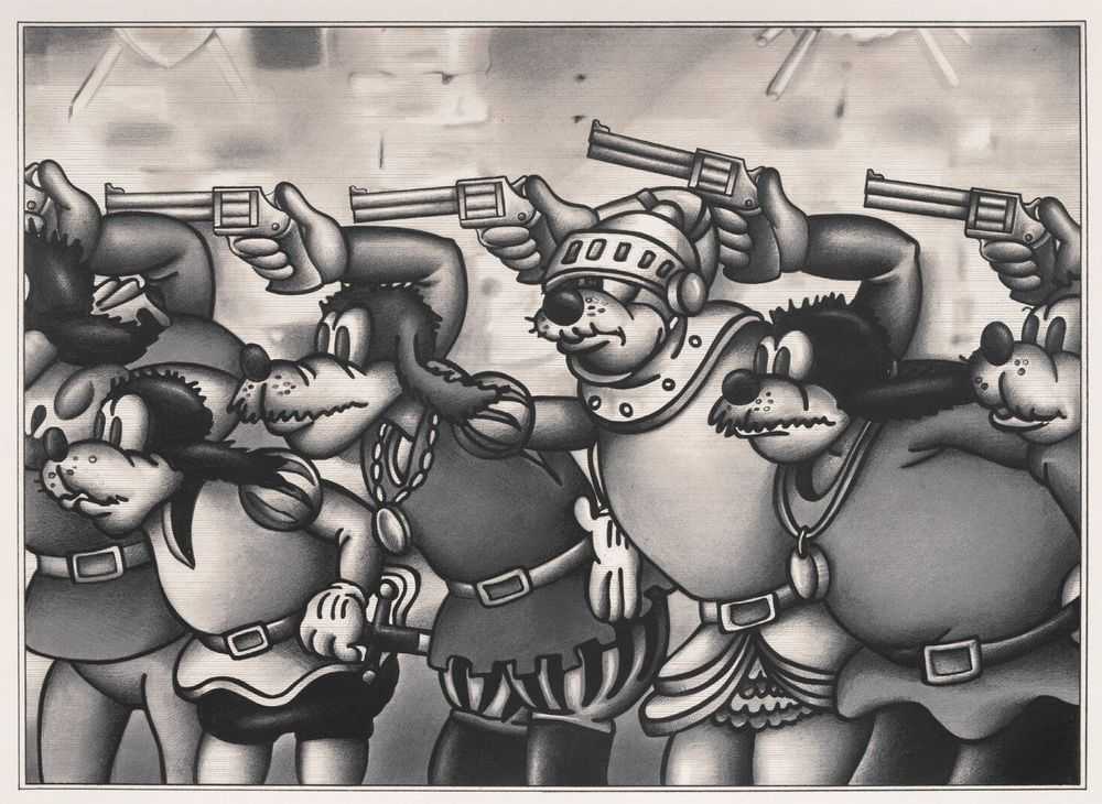 Ryan Travis Christian, ‘Bullet Knights’, 02-05-2019, Print, 10 colour Hand Pulled screenprint on Coventry Rag Smooth White Paper. Deckled, numbered and signed by the artist, Louis Buhl & Co, Numbered