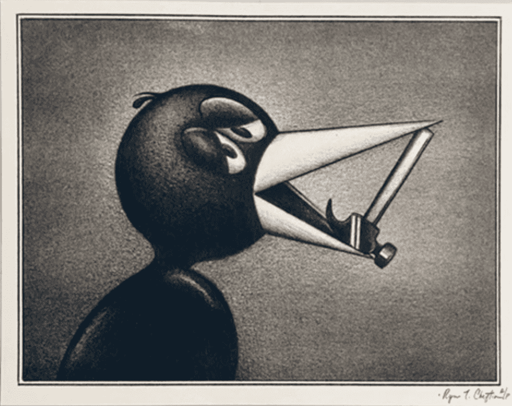 Ryan Travis Christian, ‘Hammer’, 07-04-2022, Print, Risograph print, Printed Matter, Numbered