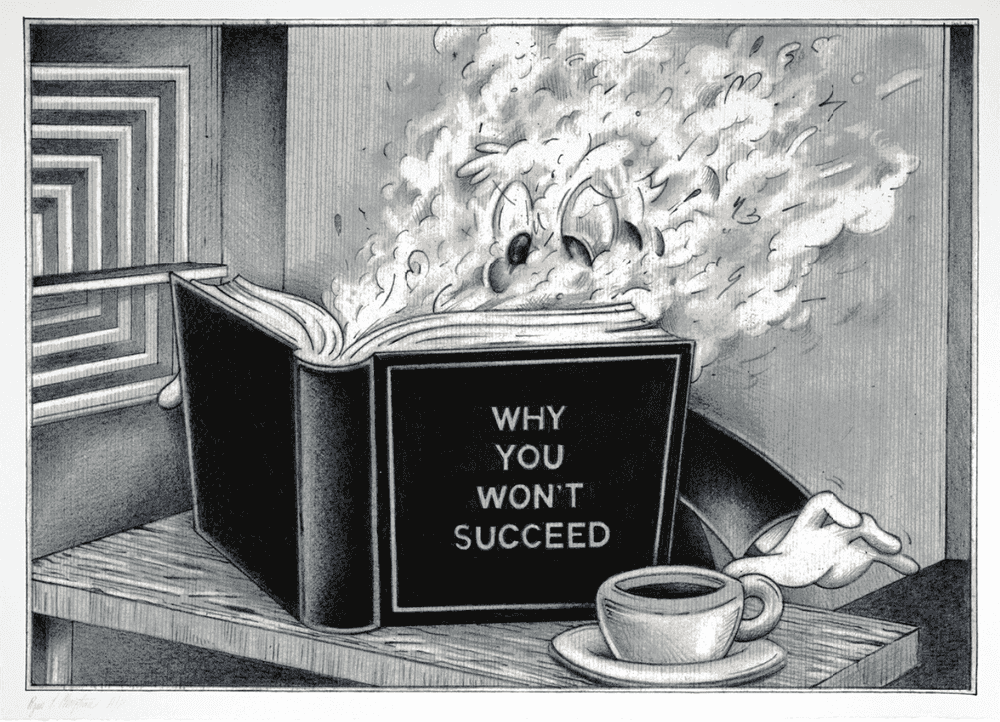 Ryan Travis Christian, ‘Why You Won't Succeed’, 11-05-2017, Print, 9 colour Hand Pulled screenprint on Mohawk Superfine UltraWhite, 160 lb Cover with Deckled Edges, POP!NK Editions, Numbered