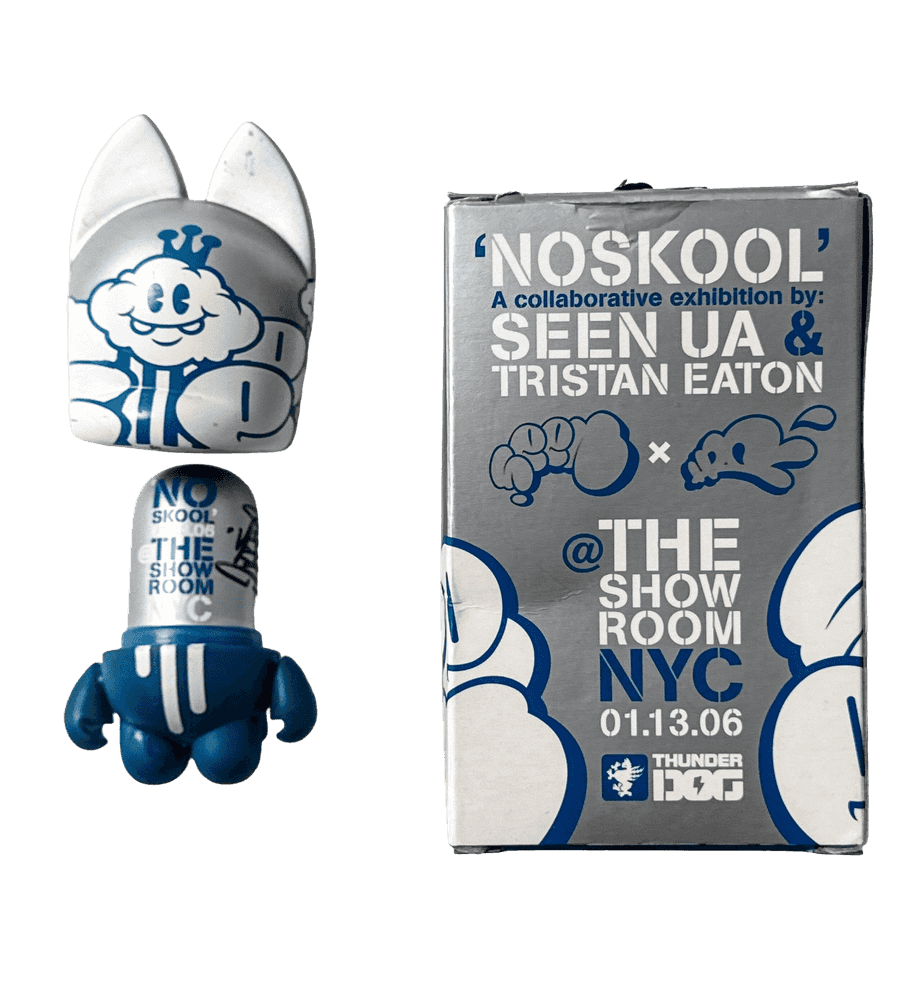 SEEN, ‘No Skool' Thundermutt Designer Toy (Signed)’, 2006, Collectible, 4-inch rotary-cast soft-vinyl figure with artist signatures in marker, null, 
