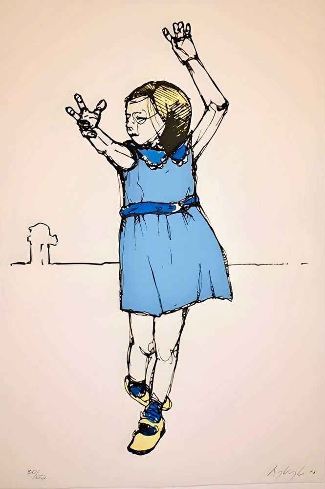 Sage Vaughn, ‘Girl’, 2008, Print, Screen Print, Corey Helford Gallery, Handfinished