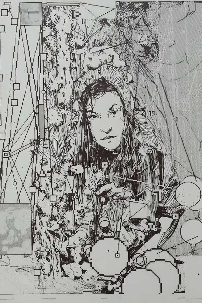 Sainer, ‘Monorganism191025’, 2025, Print, 1-colour screenprint, Munken Pure 240g, Underdogs Gallery, Numbered