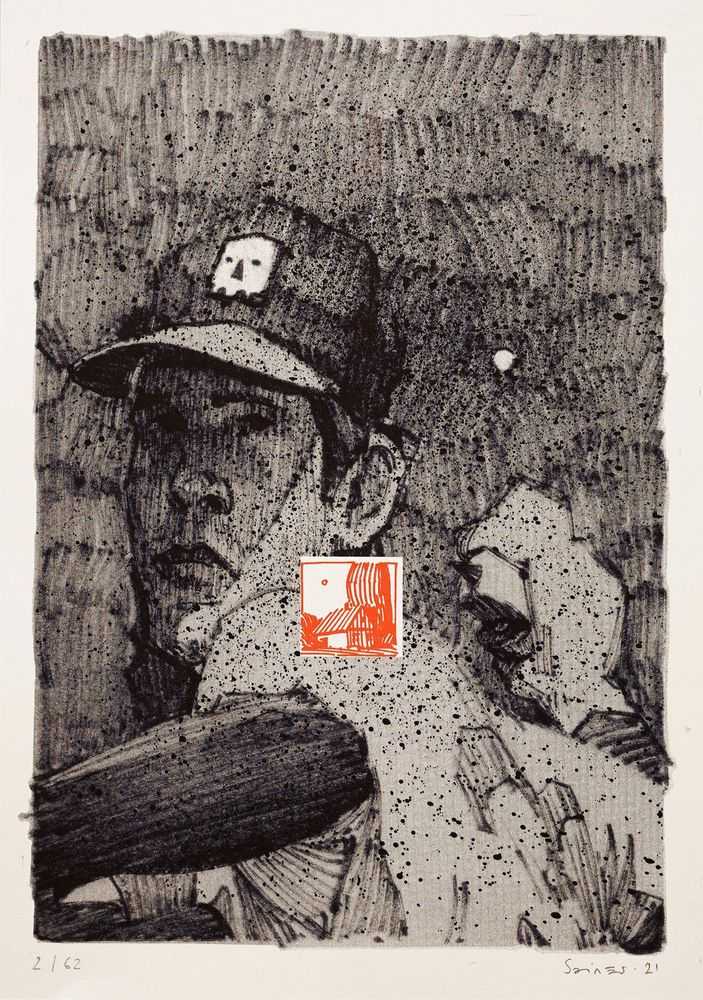 Sainer, ‘Sketches For Layup 1’, 2022, Print, 2 color Riso print on paper Munken Pure 170g, Self Released, Numbered
