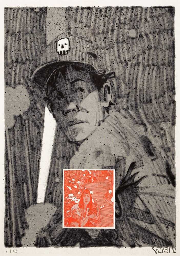 Sainer, ‘Sketches For Layup 2’, 2022, Print, 2 color Riso print on paper Munken Pure 170g, Self Released, Numbered