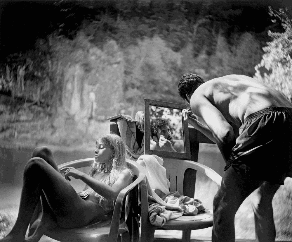 Sally Mann, ‘Larry Shaving ’, 1991, Print, Silver gelatin print, null, 