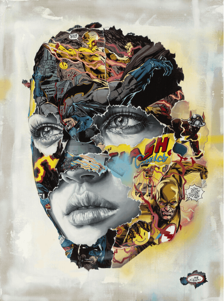 Sandra Chevrier, ‘La Cage Dans Un Combat Electrique’, 01-06-2021, Print, Pigment on Watercolour Canson 100% Coton 310gsm, Self-released, Numbered