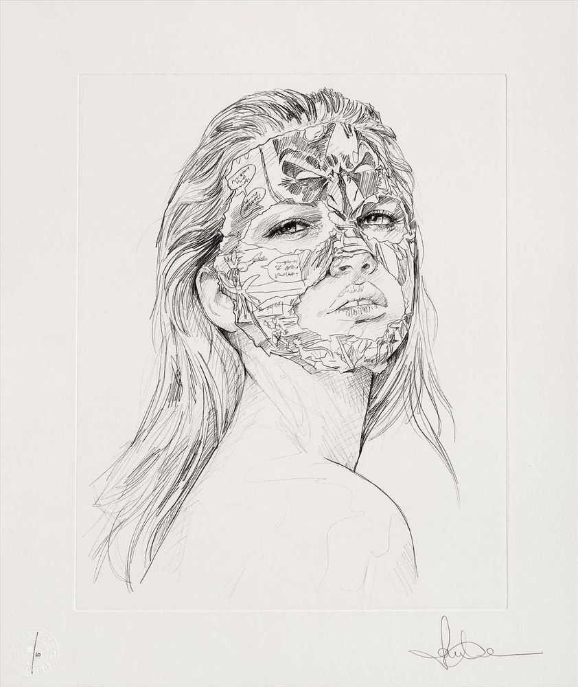 Sandra Chevrier, ‘La Cage Et La Trace Du Crayon (Small)’, 18-04-2019, Print, Etching on Fabriano Rosapina Bianco 285gsm, Graffiti Prints, Numbered