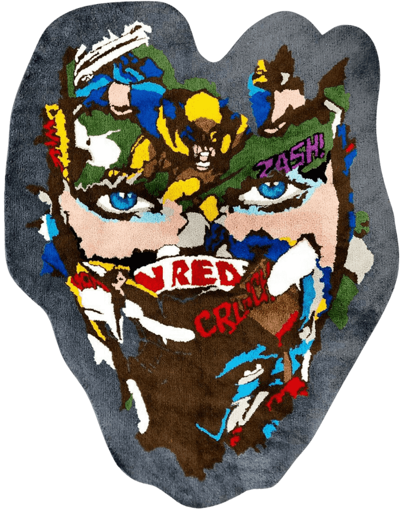 Sandra Chevrier, ‘La Cage Et Le Cœur De La Bête (Rug)’, 27-04-2021, Collectible, 100% polyester microfiber rugs with non slips rubber back., Self-released, Numbered