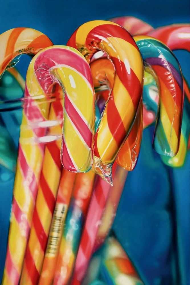 Sarah Graham, ‘Candy Canes’, 2012, Print, Boxed canvas, Castle Fine Art, Numbered