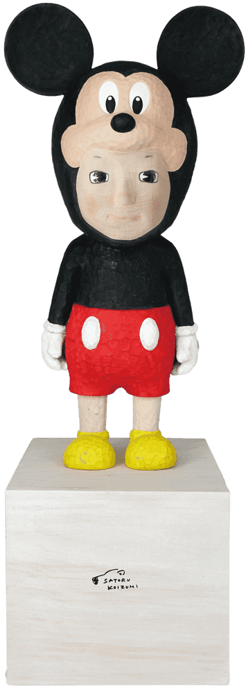 Satoru Koizumi, ‘"With" Wood Mickey Sculpture’, 2020, Sculpture, Wood, APPortfolio, Numbered