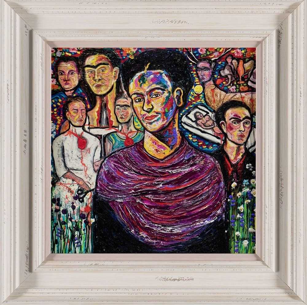 Scarlett Raven, ‘Kahlo (Canvas on Board)’, 2024, Print, Canvas on board, Castle Fine Art, Numbered