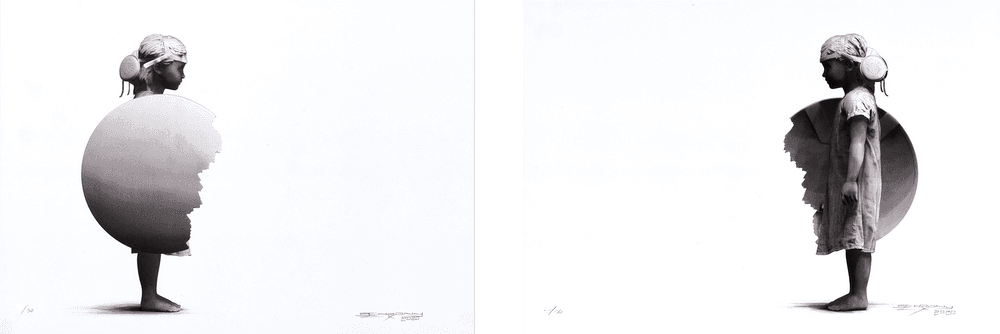 Schoony, ‘Double Shield II’, 2020, Print, Set of 2 lithographs, null, Numbered