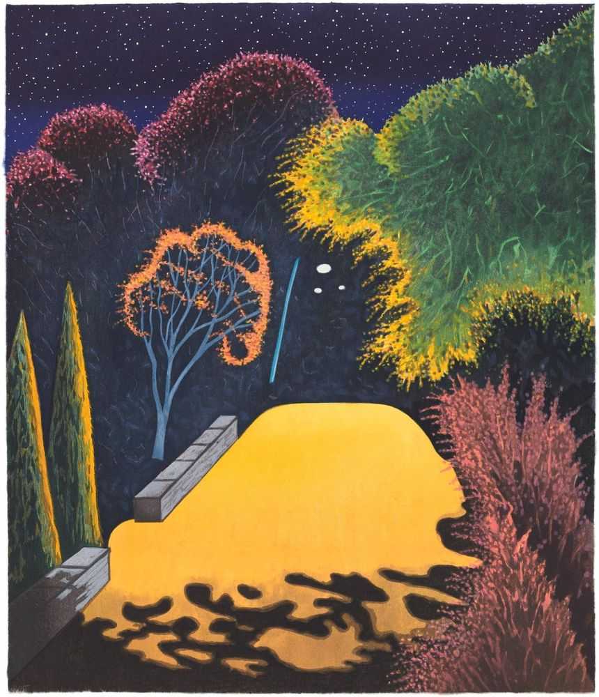 Scott Kahn, ‘Cul de Sac’, 2022, Print, Ukiyo-e woodcut with 32 colors, Pace Prints, Numbered