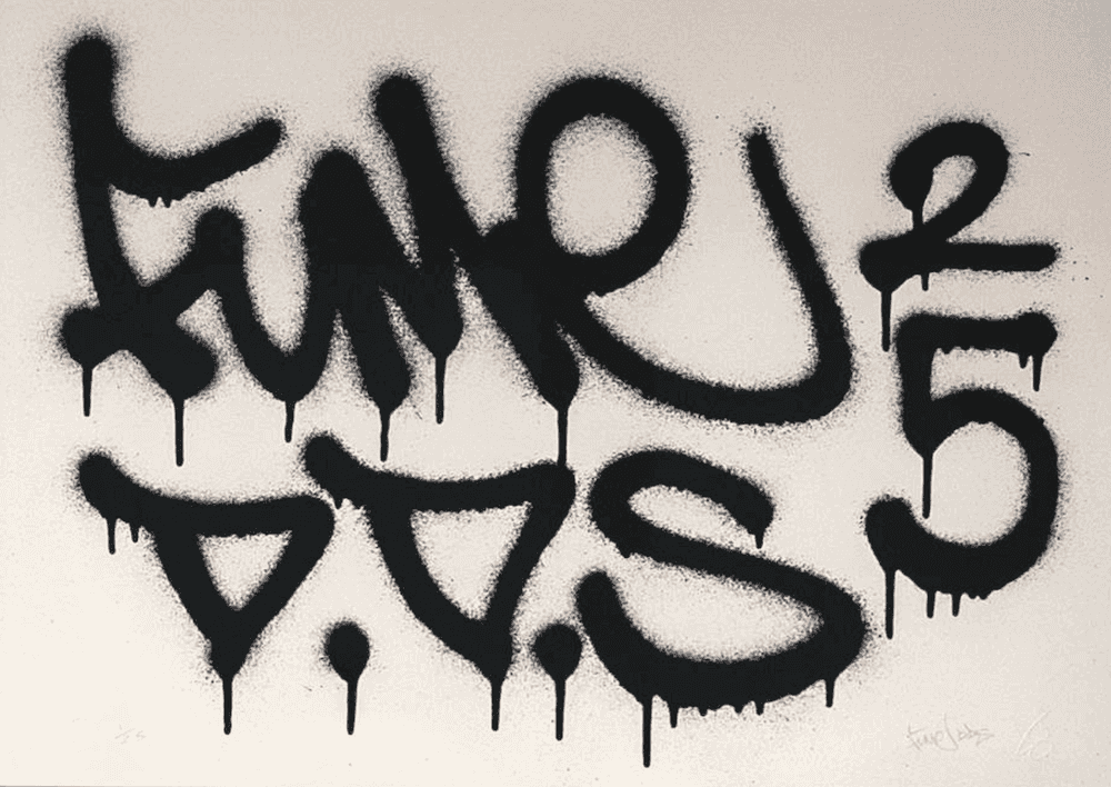 Fume DDS, ‘2025 Tag’, 2025, Print, Screenprint on somerset satin paper, Actually, Numbered