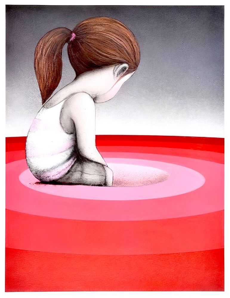 Seth Globepainter, ‘Rouge Vortex’, 09-11-2017, Print, Lithograph on traditional Rives paper 170gr/m², Galerie Itinerrance, Numbered
