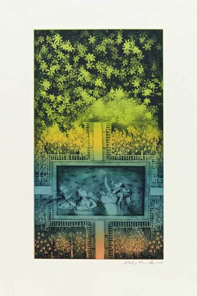 Shahzia Sikander, ‘Disruption as Rapture’, 2024, Print, Photogravure and relief print, null, Numbered
