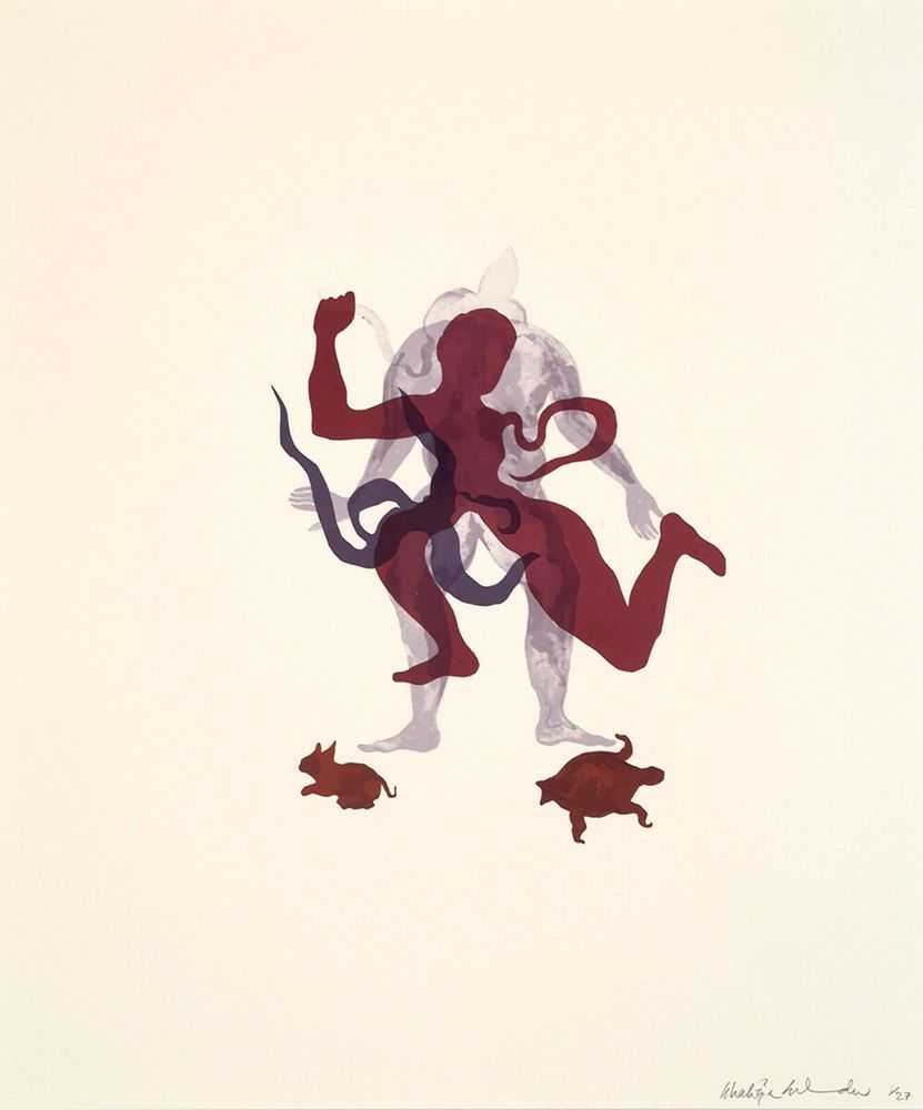 Shahzia Sikander, ‘Embark/Disembark IV’, 2004, Print, Offset lithograph and screenprint, The LeRoy Neiman Center for Print Studies, Numbered