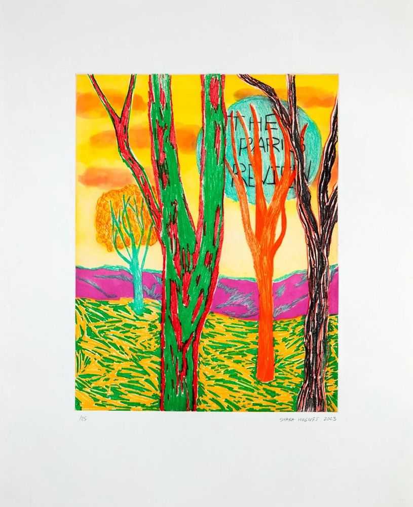 Shara Hughes, ‘The Paris Review’, 2023, Print, Etching with aquatint, spit bite, soft ground, and drypoint on Hannemühle Copperplate bright white 300gsm paper, null, Numbered, Dated