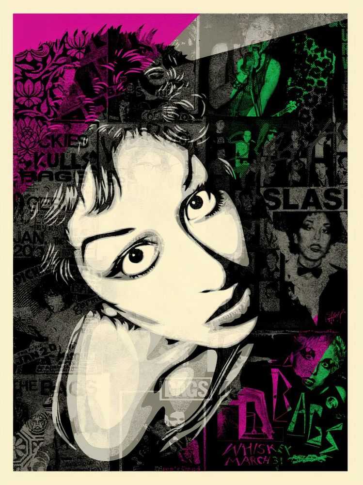 Shepard Fairey (Obey), ‘Alice Bag’, 26-04-2022, Print, Screenprint on thick cream Speckletone paper, Self-released, Numbered, Dated