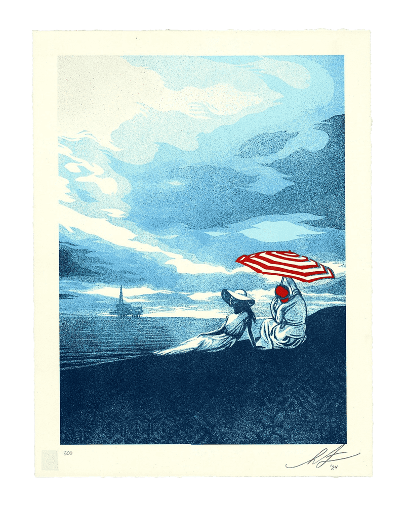 Shepard Fairey (Obey), ‘Bliss at the Cliff's Edge’, 2024, Print, Screenprint, Self Released, Numbered