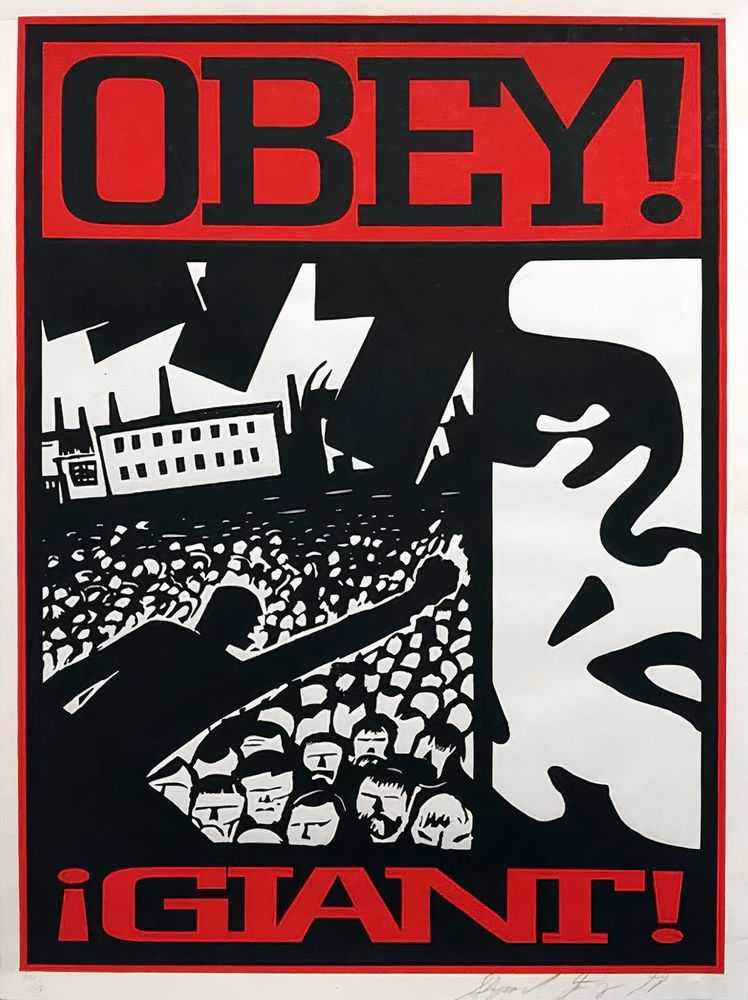 Shepard Fairey (Obey), ‘Crowd 1’, 1997, Print, Screenprint, Self-released, Numbered