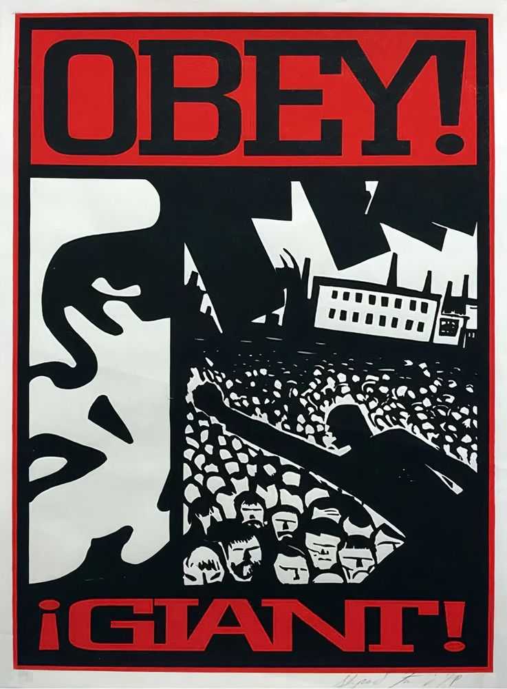 Shepard Fairey (Obey), ‘Crowd 2’, 1997, Print, Screenprint, Self-released, Numbered