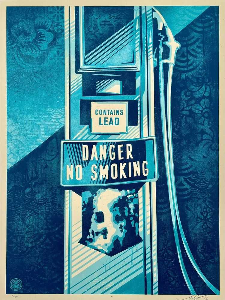Shepard Fairey (Obey), ‘Danger No Smoking’, 2016, Print, Screenprint on cream Speckletone paper, null, 