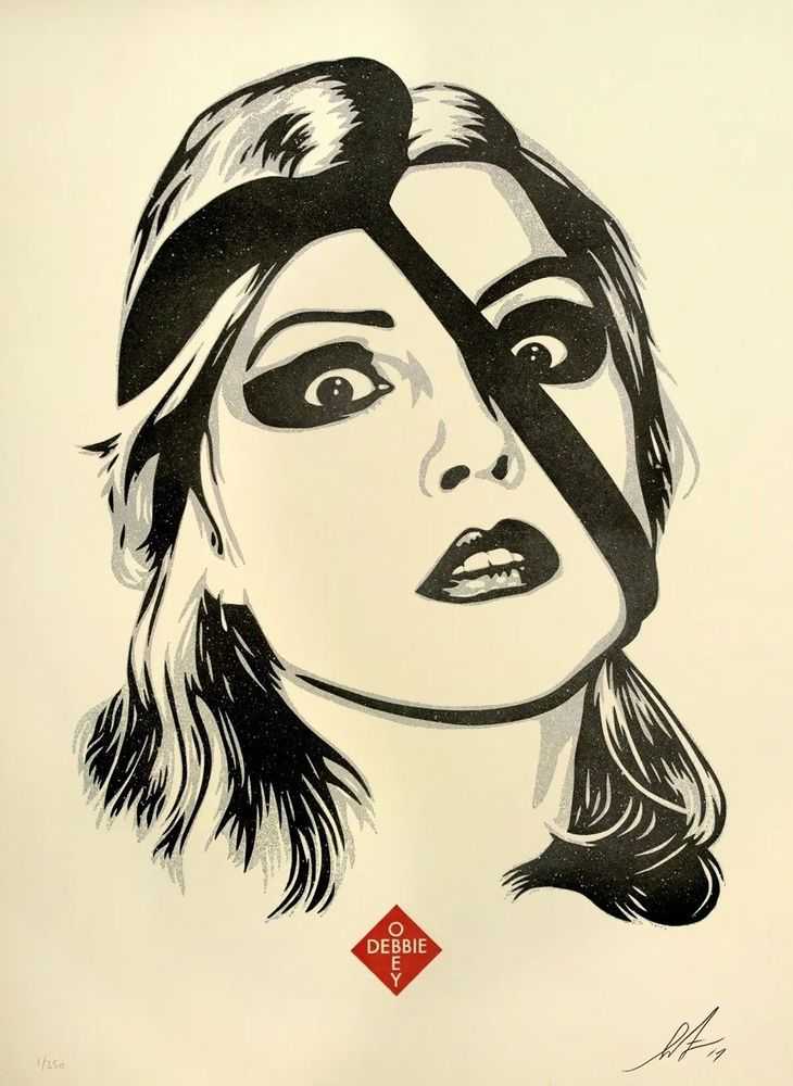 Shepard Fairey (Obey), ‘Debbie Harry, Doom’, 2017, Print, Letterpress on 100% cotton archival paper with hand deckled edges, Self-released, Numbered, Dated