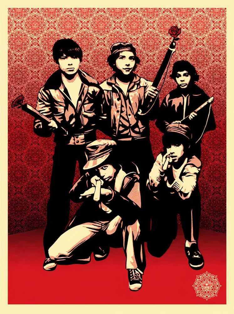 Shepard Fairey (Obey), ‘Defiant Youth’, 2009, Print, Screenprint in colours on speckled paper, Self-released, Numbered, Dated