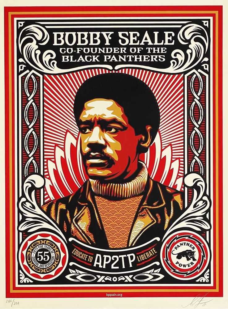 Shepard Fairey (Obey), ‘Educate To Liberate (Cream)’, 2021, Print, 4 colour screenprint on Crane Cotton Letra, AP2TP, Numbered, Dated