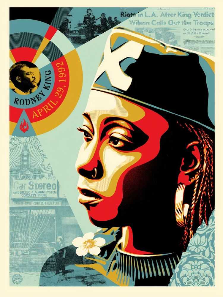 Shepard Fairey (Obey), ‘Eyes On The King Verdict’, 29-04-2022, Print, Screenprint on thick cream Speckletone paper, Self-released, Numbered, Dated