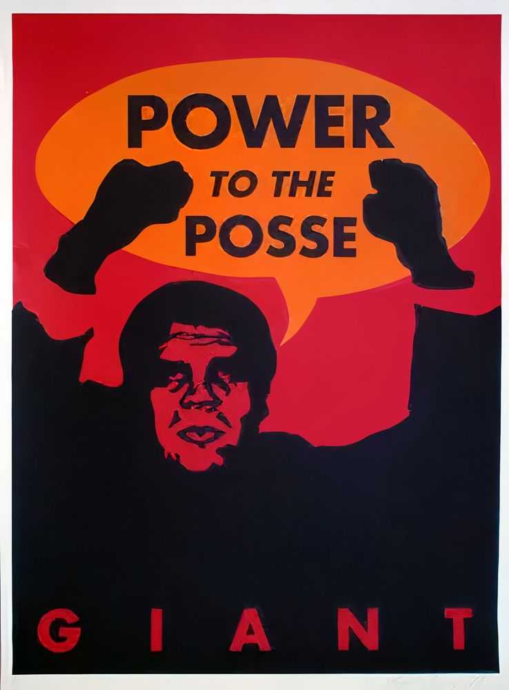 Shepard Fairey (Obey), ‘Giant Power To The Posse’, 1996, Print, Screenprint, Self-released, Numbered