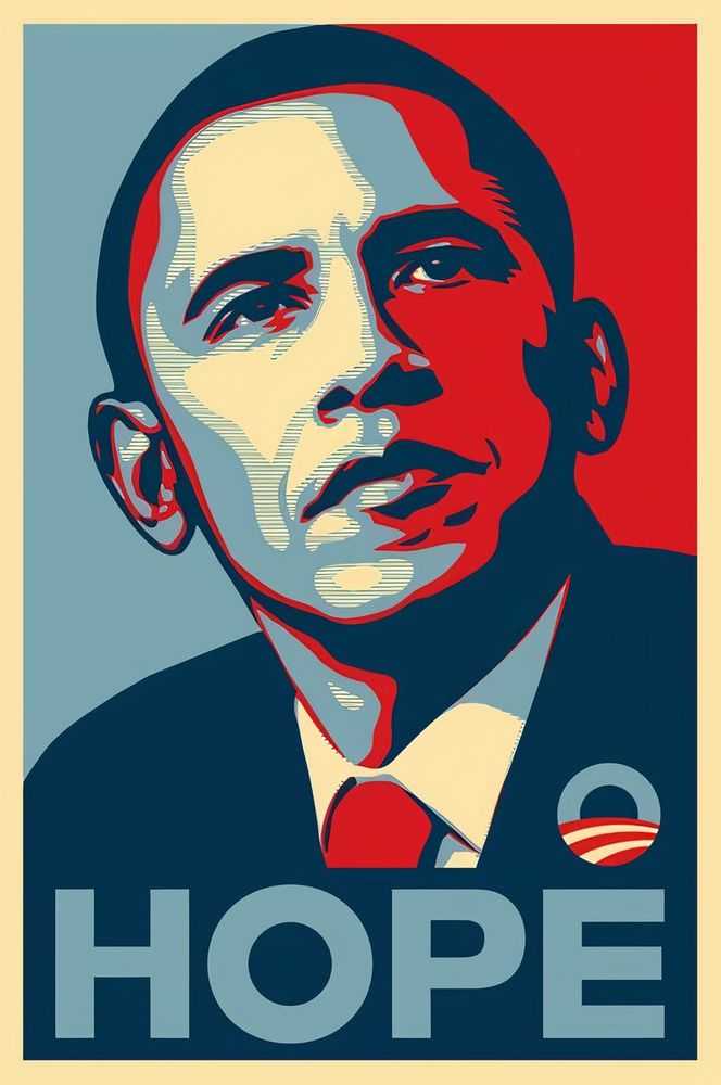 Shepard Fairey (Obey), ‘Hope (Barack Obama - 2008)’, 2008, Print, Offset lithograph, Self released, Numbered