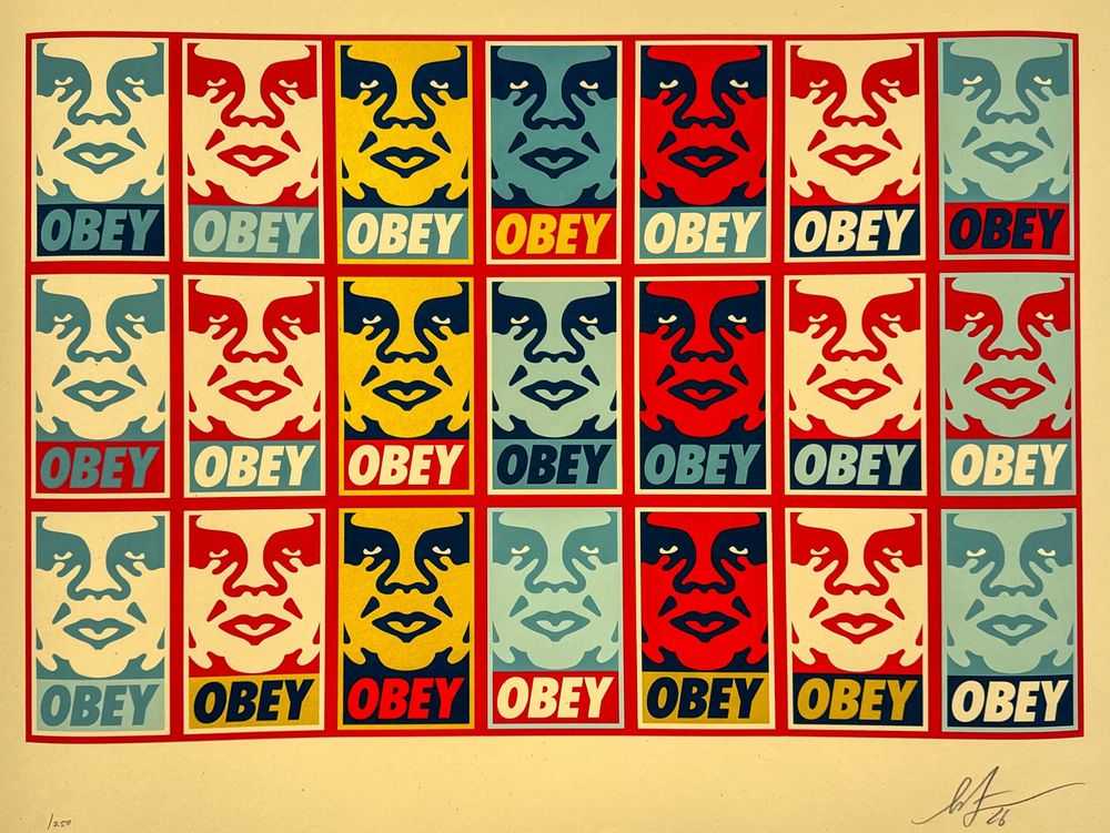 Shepard Fairey (Obey), ‘Icon (Repetition with Variation)’, 2026, Print, Cream Speckletone paper, null, Numbered, Dated