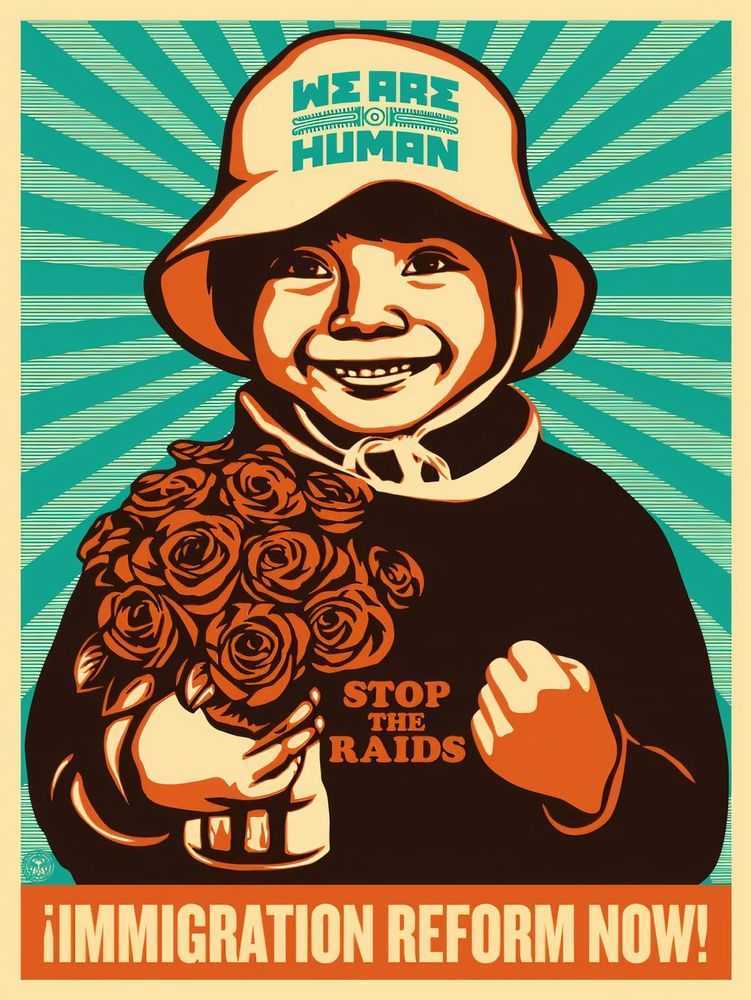 Shepard Fairey (Obey), ‘Immigration Reform Now’, 2009, Print, Screenprint, Self released, Numbered