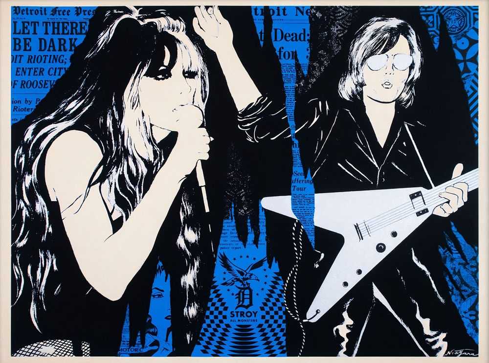 Shepard Fairey (Obey), ‘Let There Be Dark (Blue)’, 2019, Print, 3 colour screenprint on 320gsm Natural Coventry Rag Vellum, 1xRUN, Numbered, Dated