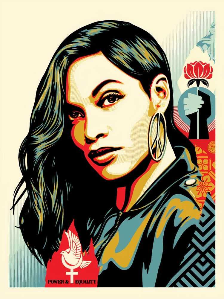 Shepard Fairey (Obey), ‘Power & Equality (Dove)’, 2019, Print, Screenprint in colours on speckled paper, Self-released, Numbered, Dated