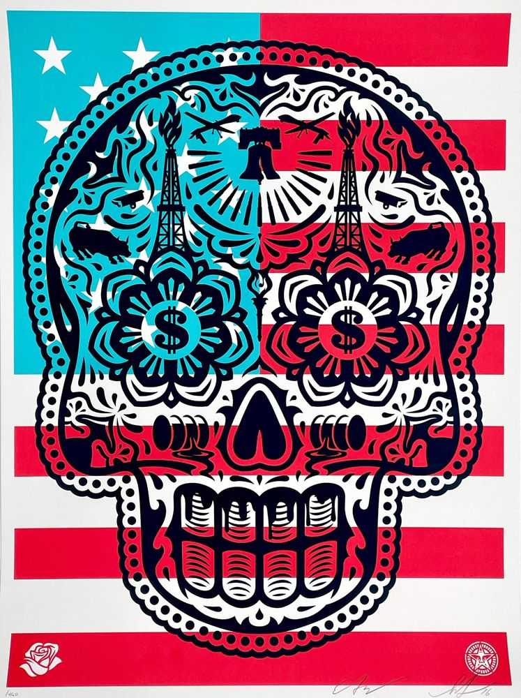 Shepard Fairey (Obey), ‘Power & Glory 'Merica’, 2016, Print, Screenprint on white Speckletone paper, null, Numbered, Dated