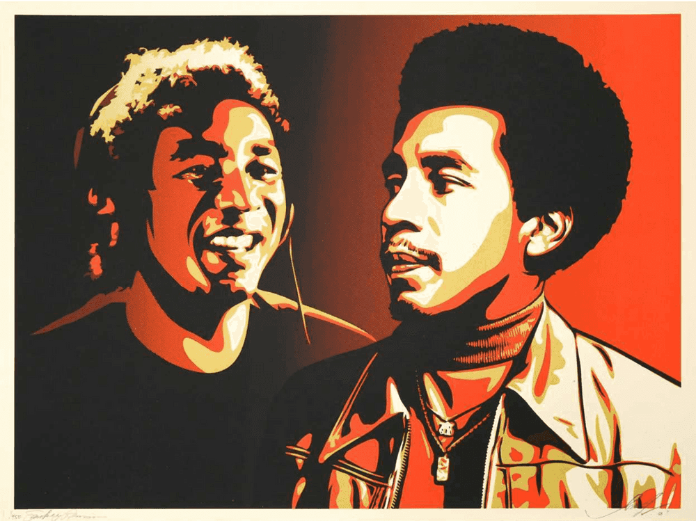 Shepard Fairey (Obey), ‘Smokey Robinson Era Print’, 2009, Print, Screenprint in colours on speckled paper, Self-released, Numbered, Dated