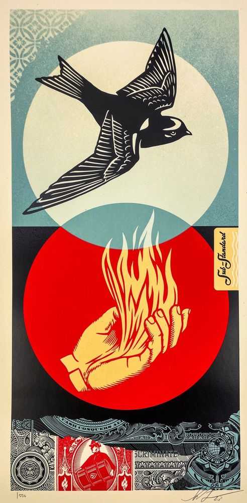 Shepard Fairey (Obey), ‘Sub-Standard’, 2023, Print, Screen print on thick cream Speckletone paper, null, Numbered, Dated