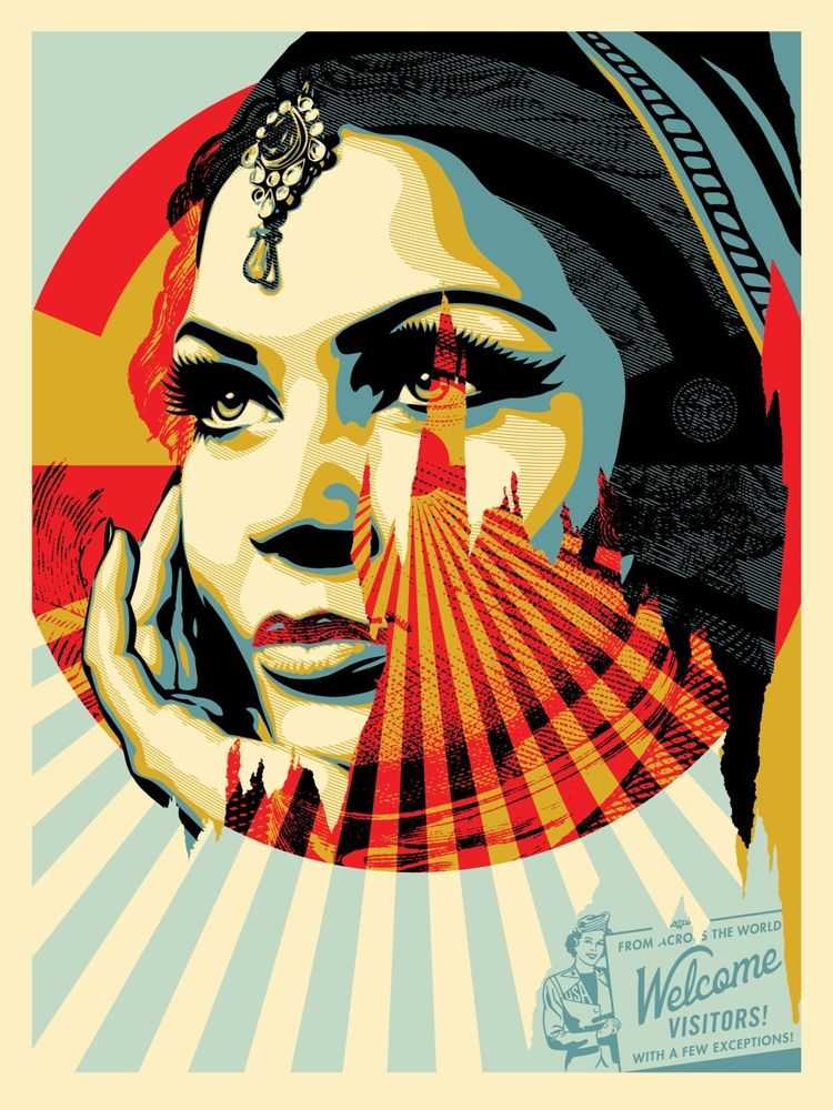 Shepard Fairey (Obey), ‘Target Exceptions’, 2017, Print, Screenprint in colours on speckled paper, Self-released, Numbered, Dated