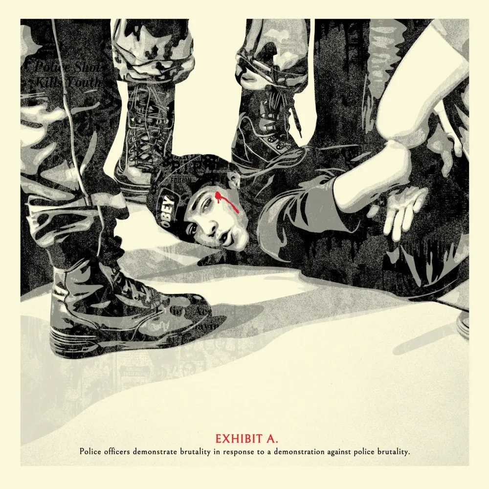 Shepard Fairey (Obey), ‘The High Cost Of Free Speach’, 2021, Print, Screenprint in colours on speckled paper, Self-released, Numbered, Dated