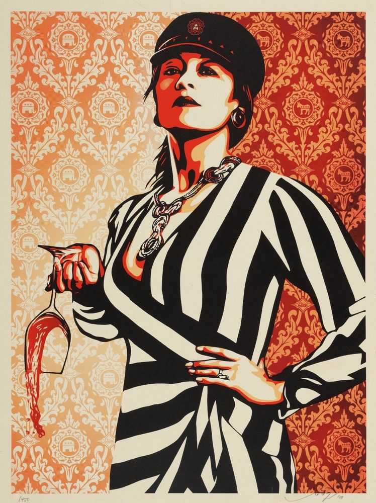 Shepard Fairey (Obey), ‘These Parties Disgust Me’, 2010, Print, Screenprint in colours on speckled paper, Self-released, Numbered, Dated