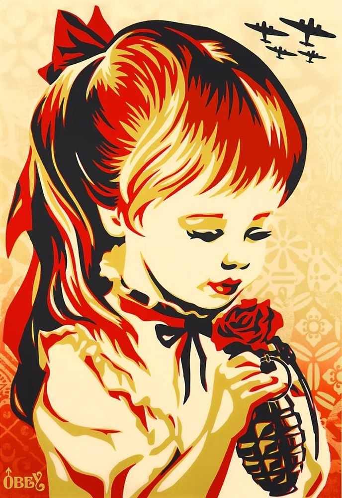 Shepard Fairey (Obey), ‘War By Numbers (Large Format)’, 2019, Print, Screenprint on 100% hand torn cotton paper with deckled edges, Self-released, Numbered, Dated