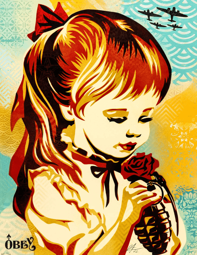 Shepard Fairey (Obey), ‘War By Numbers (VSE)’, 12-05-2022, Print, Variable Stencil Edition (VSE) on Paper, Self-released, Numbered, Dated