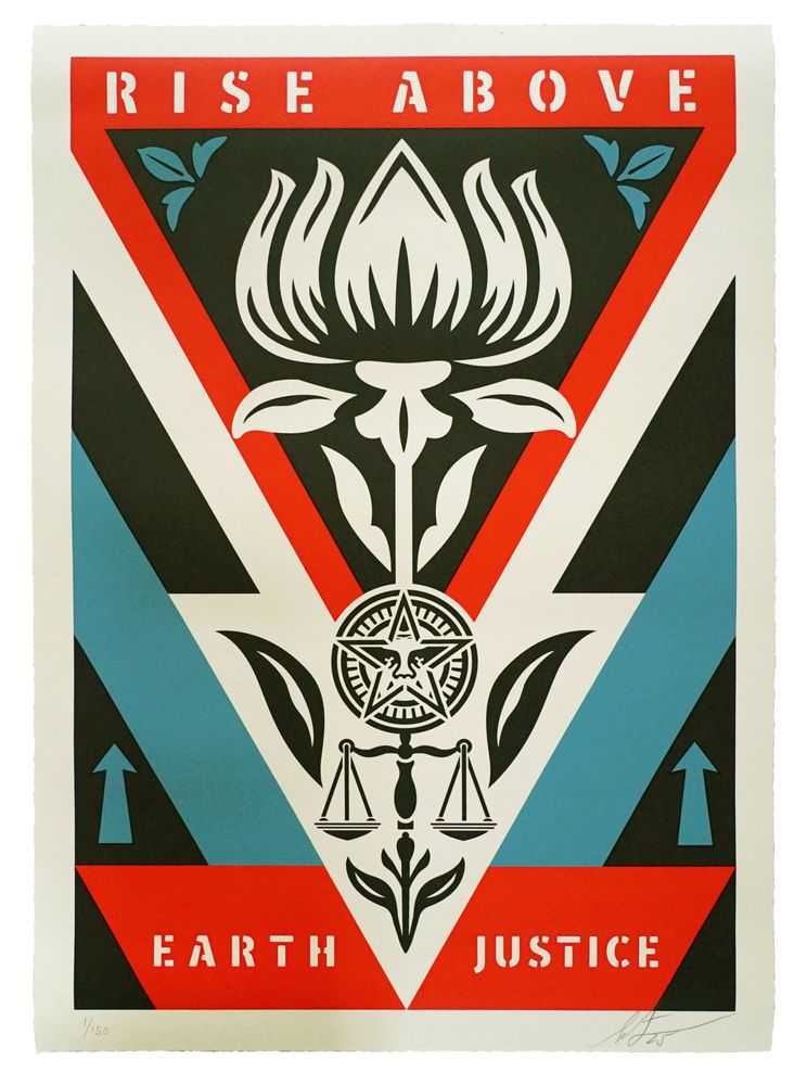 Artwork - https://cdn.fairart.io/large_Shepard_Fairey_Rise_Above_Earth_Justice_Red_1_d299ade35f.jpg