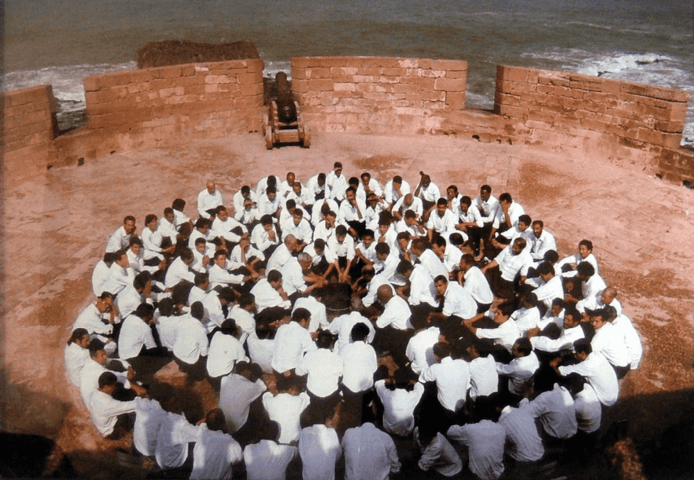 Shirin Neshat, ‘Men Seated On Circle’, 1999, Print, C-print, null, 