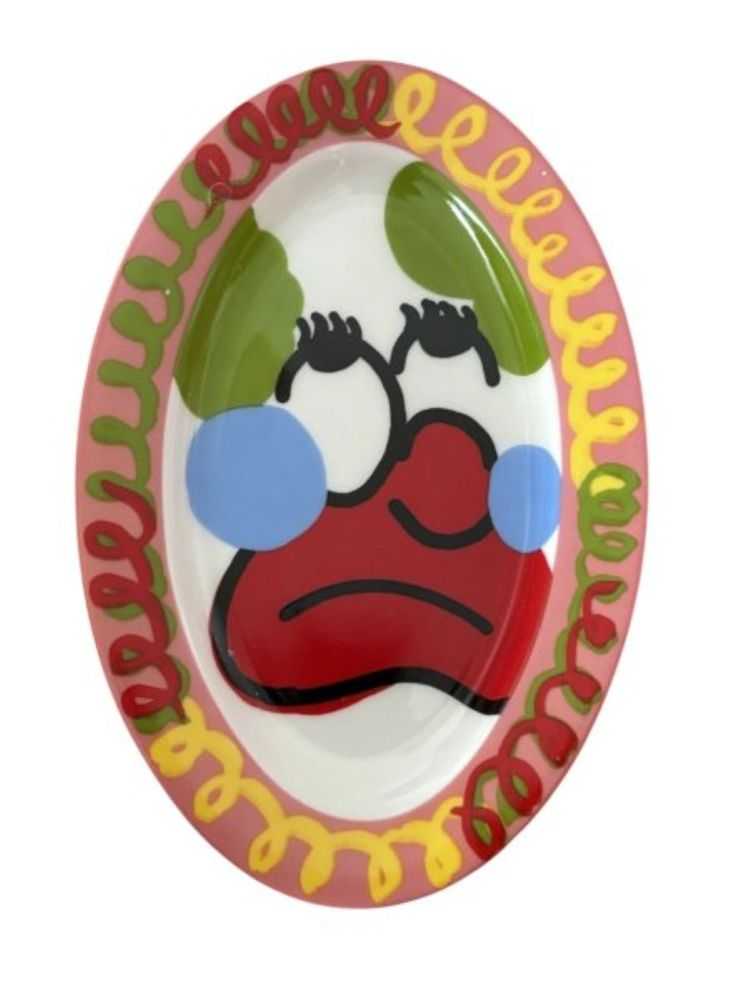 Slawn, ‘Clown Plate’, 2025, Collectible, Porcelain, null, 