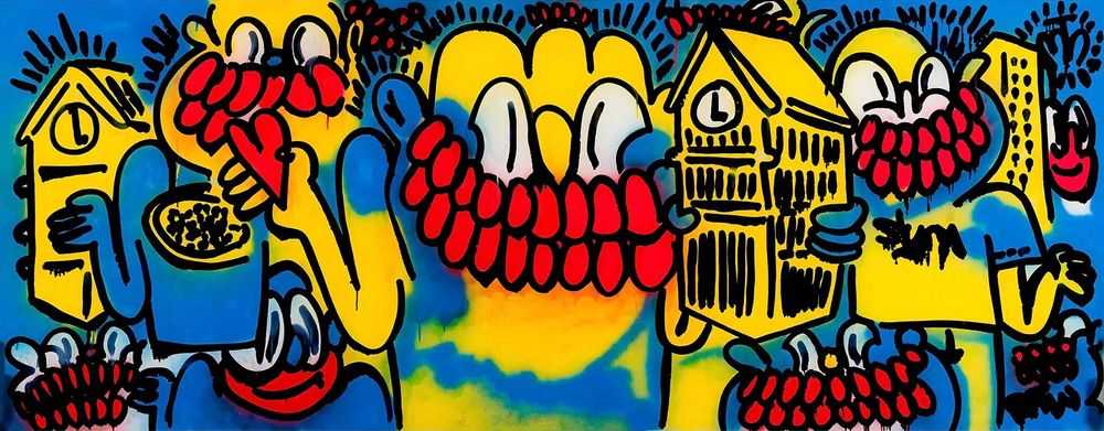 Slawn, ‘Worldwide - London’, 2023, Print, 4-colour screen print on somerset 310gsm paper, Circa, Numbered
