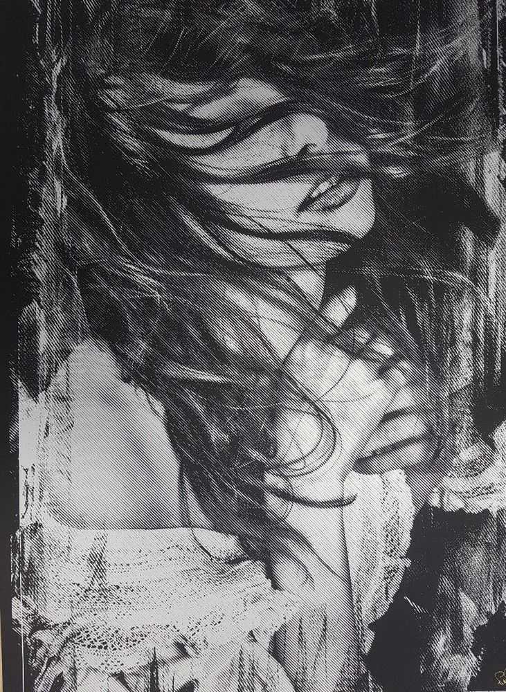 Snik, ‘By Your Side (Silver)’, 2018, Print, 1 Colour screenprint on Plike paper, Graffiti Prints, Numbered